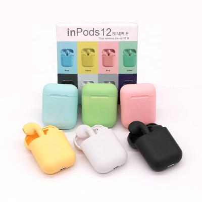 China Hot Selling TWS Ear Pods (True Wireless Stereo) Amazon Air 2 Pods Macaron Inpods 12 i12 TWS Wireless Earphone Earbuds for sale