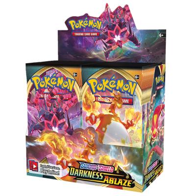 China 324Pcs/box Pokmon TCG: Sword and Shield Darkness Flaming Collectible Trading Card Game Toys Pokemon Cards for sale