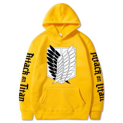 China Hot Men's Breathable Hoodie Attack On Titan Print Men/Women Clothes Hoodies Streetwear Sweatshirt Hoodies Tops Harajuku for sale