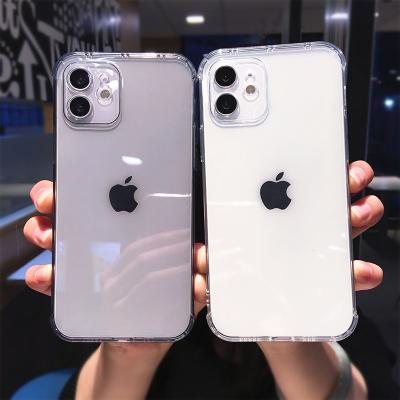 China Candy Color Dustproof Clear Silicone Case For iPhone 12 mini 11 pro 7 8 max plus X XR XS Max Se 2020 Fashion Camera Shell protection for sale