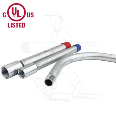 China UL 6 Steel RGD Listed Steel Pipes RGD Galvanized Steel Conduit Elbows for sale