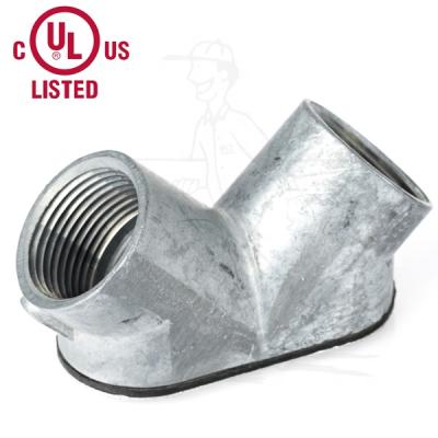 China Rigid Conduit to Rigid Conduit Pull Zinc Corner Rigid Elbow to Rigid Conduit for sale