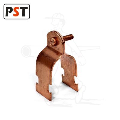 China For Rigid/IMC Parallel Pipe Mounted To Channels PST Copper Clad Tubing Flange Best Quality Strut Clamps For Copper Pipe for sale