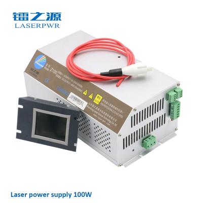 China CO2 laser cutting engraving machine LASERPWR Z100 100W laser power supply for 90w 120w CO2 laser engraver laser cutter machine accessories for sale