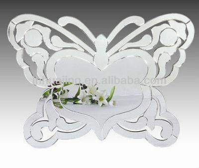 China Butterfly Venetian Decorative Elegance Etche Venetian Wall Glass Mirror For Homed for sale