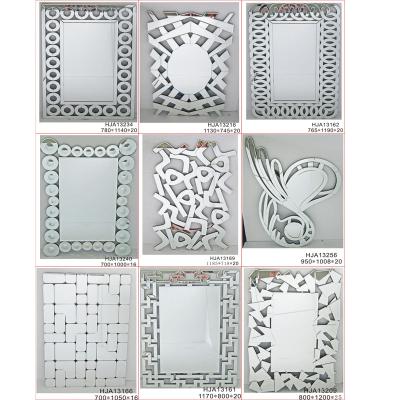 China 2019 modern new silver decorative wall mirror hot sale wholesale for sale