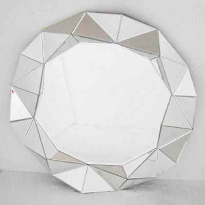 China China Factory Direct Sale Modern Antique Round 3D Wall Mirrors for sale