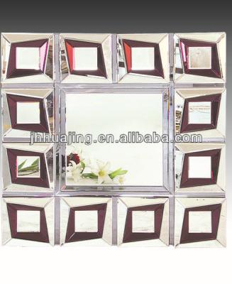 China Modern Mirror 3D Mosaic Wall Glass Convex Pieces Patterns for sale