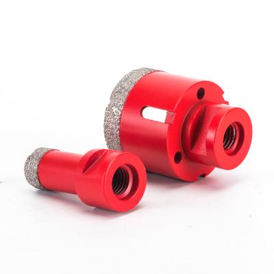 China All Types Wall and Thickness Tiles TOOLWAY Vacuum Welded Diamond Standard Hole Saw Kit M14 Fit For Natural Stone Paving Drill Bit Set for sale