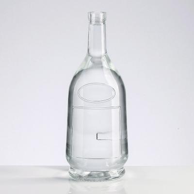 China Beverage China Factory Custom Design Crystal Glass Bottle For Whiskey Vodka Brandy for sale