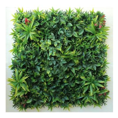 China Quick and easy to install 100*100cm ultraviolet proof exterior green wall felt, vertical green wall system, artificial leaf green wall panels for sale