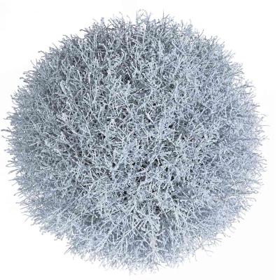 China Decoration for Lobby Mist Pine Boxwood Outdoor Decorative White 10cm/20cm/25cm/30cm/40cm/45cm Grass Leaves Topiary Ball for sale