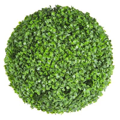 China Decoration for Lobby Milan Grass Boxwood Outdoor Decorative Artificial Green Ball 10cm/20cm/25cm/30cm/40cm/45cm, Leaves Artificial Ball for sale