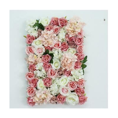 China Indoor High Quality 40*60cm Indoor Artificial Flower Wall Decoration Silk Flower Wall Backdrop Panels Panels Stand,Wedding Flower Wall for sale