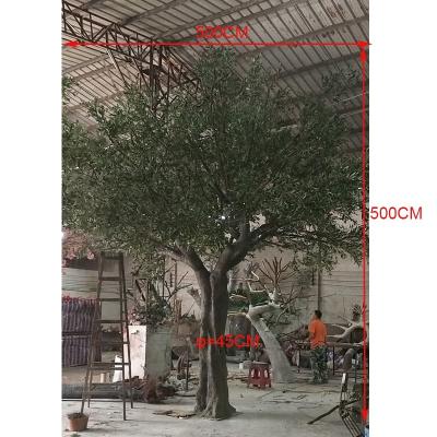 China Indoor Artificial Olive Tree Plants Pictures Large Size Fiberglass Artificial Olive Tree 500cm Large, Ornamental Olive Tree, Large Artificial Fiberglass Olive Tree for sale