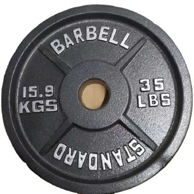 China Universal Cheap Gym/Home Currency Weight Lifting Cast Iron Barbell Weight Plates 2.5/5/10/25/35/45 Pounds for sale