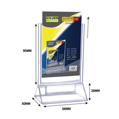 China Wholesale Price Acrylic Sign A5 Wedding Sign Holder Customized Restaurant Menu Holder K-486 for sale