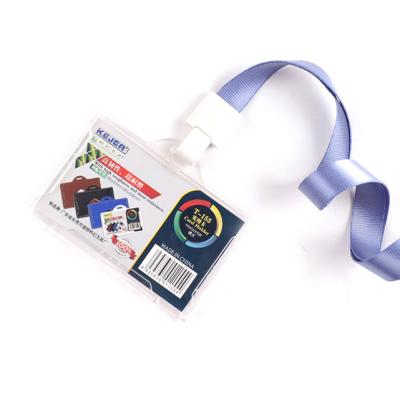 China For Empolyee KEJEA ID Card Holders Badge Holders Rigid Hard Plastic Card Sleeves For Worker for sale