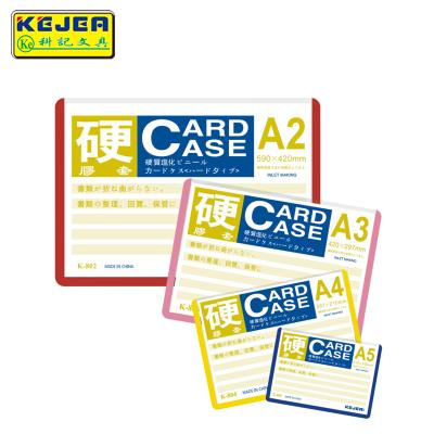 China KEJEA business card factory supply hard plastic sleeve color edge card case for sale