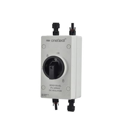 China Enclosure DC Isolator With MC4 1000V 32A Enclosure Series Automotive Isolation Switch IP66 32A for sale