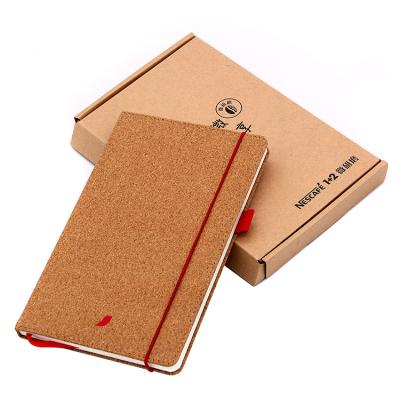 China Hardcover Labon Cork Notebook With Waterproof Blank Stone Paper Gift Box Customized Notebooks for sale