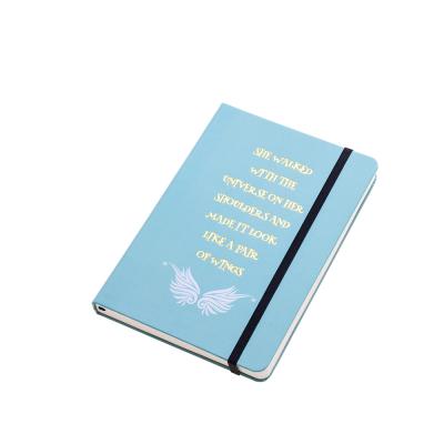 China Business Hardcover Personalized Notebook With White Gold Foil Print Logo for sale