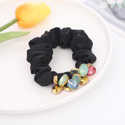 China Girl Hair Decoration Women Hair Accessories Pearl Hair Scrunchies Ponytail Holder Girls Hair Bands Elastic Hair Bands Rubber Rope Headdress for sale