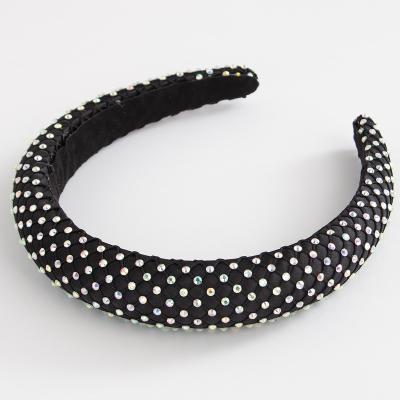 China Hot Selling Designer Ladies Hair Decoration New Bling Rhinestone Crystal Headbands For Women 2021 Braided Diamond Bedazzled Headband Women Handmade for sale