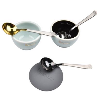 China Sustainable Food Grade Metal Gold Stirring Spoon Stainless Steel Coffee Tea Spoon Set for sale