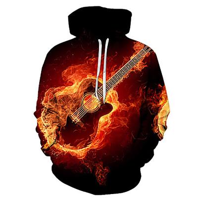 China Anti-Wrinkle No Moq Promotion Apparel Flash Mob Customized Hoodie Custom Logo Factory Wholesale Music Band Rock Guitar for sale