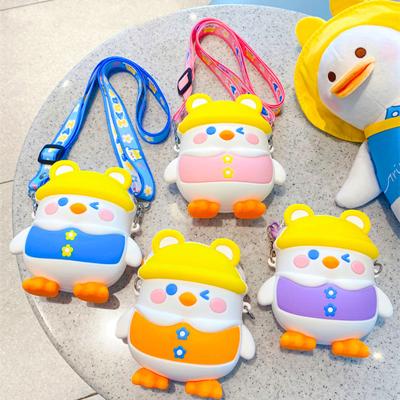 China Girls Fashion Small Cross Mini Silicone Shoulder Kids Coin Waterproof Purse Bag - Body Handbags for sale