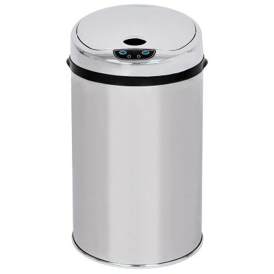 China Hot Sale 12L Design Stainless Steel Sensor Bin Classic Automatic Kitchen Trash Bin Indoor Sensor Trash Can for sale