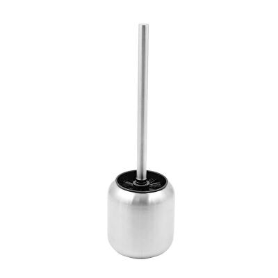 China Toilet brush with wholesale price toilet brush with metal handle with holder clip stainless steel toilet base for sale