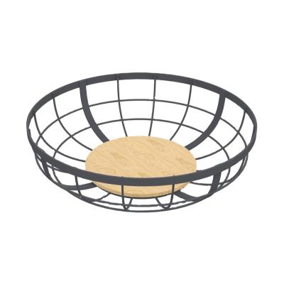 China Modern Household Metal Fruit Basket Iron Fruit Tray Storage Product Snack Basket for sale