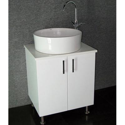 China Environmental Friendly Classic PVC Bathroom Vanity Cabinet Furniture for sale