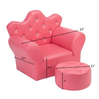 China Solid Wood Pink Plush Baby Sofa Kids Chair Seat Sofa For Kids for sale