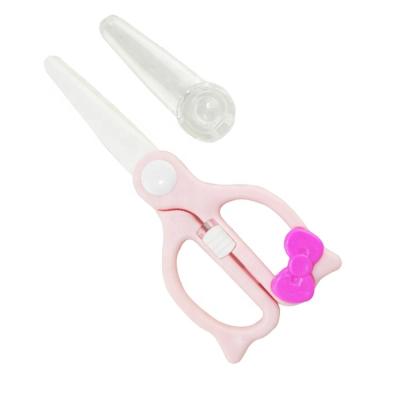 China PP Portable Healthy Kitchen Vegetable Fruit Cutting Baby Food Ceramic Scissors for sale