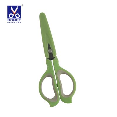 China 7.5 Inch Tulip Style Double Injection Stainless Steel Sharp Office Scissors for sale