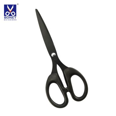 China Stainless Steel Darth Vader Seeming Black Oxide Household Office Stationery Scissors for sale