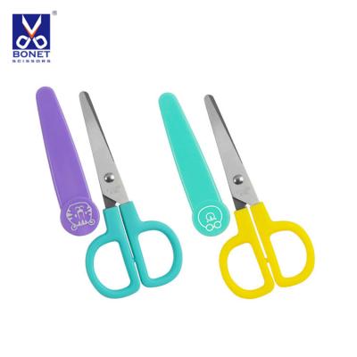 China Korea Multicolor Scissors School Children School Safety Paper Cutting Scissors for sale