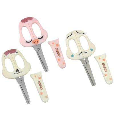 China Cute Animal Kids Scissors Kids Scissors With Cover for sale