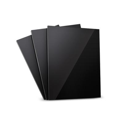 China Signage Factory Direct Supply Highly Crafted Small Black Sheets Mirror Anti Scratch Acrylic Sheet for sale