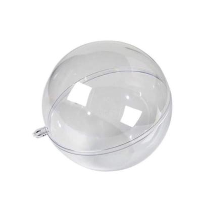 China Holiday decoration & High quality pmma gift transparent plastic cheap size custom cavity openable acrylic ball for sale