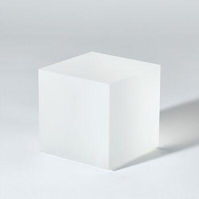 China Deploying Goods Shape Custom Plexiglass Cube Acrylic Art Decoration Frosted Solid Acrylic Block for sale