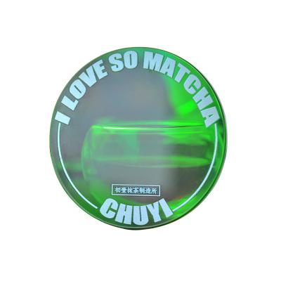 China Viable Wholesale Custom Style Matcha Coasters Acrilico Occasional Tea Cup Mat Acrylic Plexiglass Drink Coaster for Table Top for sale