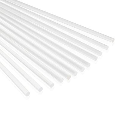 China Custom Perspex LED Long Thickness Waving Plastic Rods Clear Solid Acrylic Rods For Decoration for sale