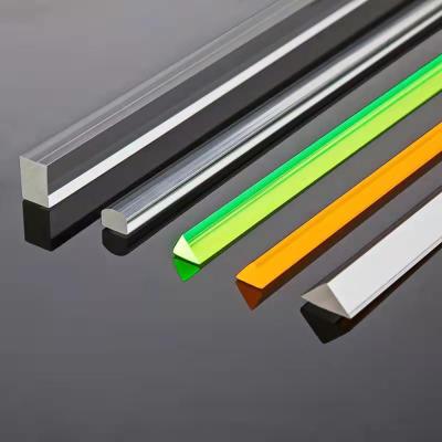 China LED Zhongcheng Customized Acrylic Rods Colored High Transparent Clear Long Solid PMMA Perspex Acrylic Rod for sale