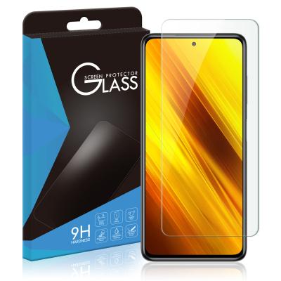 China 2.5D 9H Bubble Free Tempered Glass Screen Protector For Xiaomi Poco X3 NFC for sale