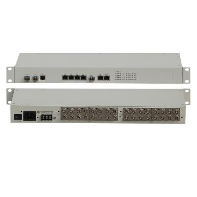 China 16E1 High Quality Fiber Optic Modem PDH SDHMSTP E1 Mux STM-1/STM-4 Equipment STM-1/STM-4 SDH Converter 1U High 19inch for sale