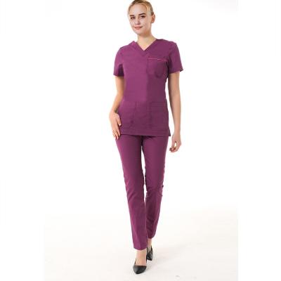 China Factory Wholesale Cheap Female Dentist Short Sleeve Nurses OEM ODM OEM ODM Medical Hospital Scrub Uniform for sale